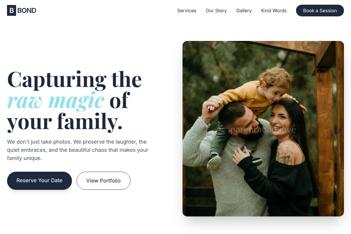 Bond Family Photography