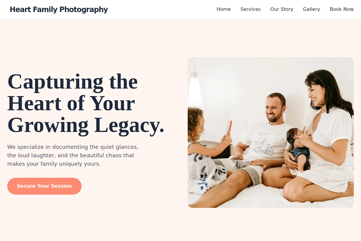 Heart Family Photography